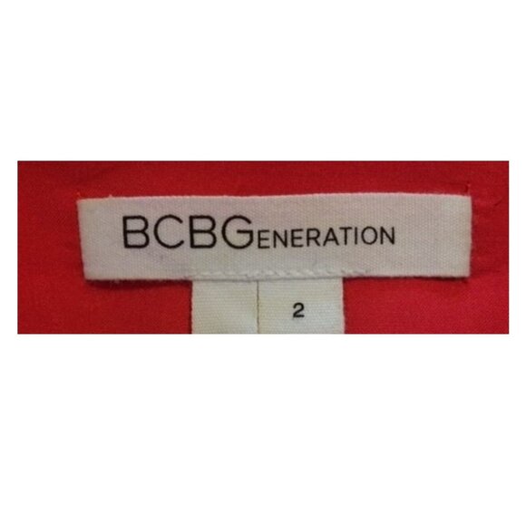 BCBG One-Shoulder Ruffle Dress - Sz 2 - Picture 3 of 3